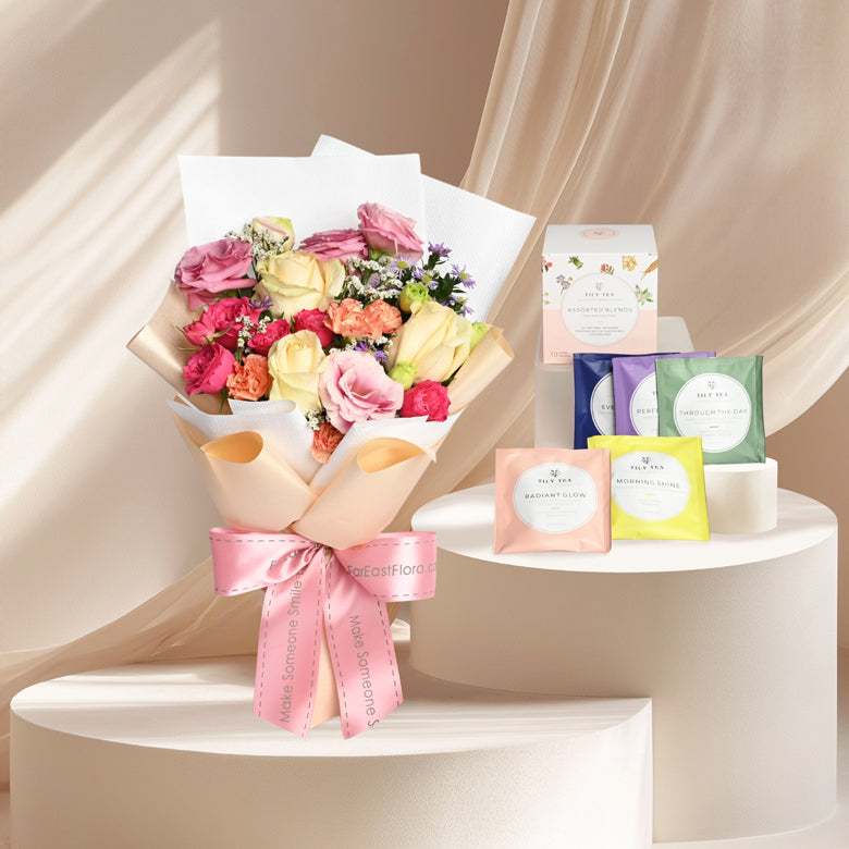 Tily Tea Assorted Tea x Flowers Gift Set