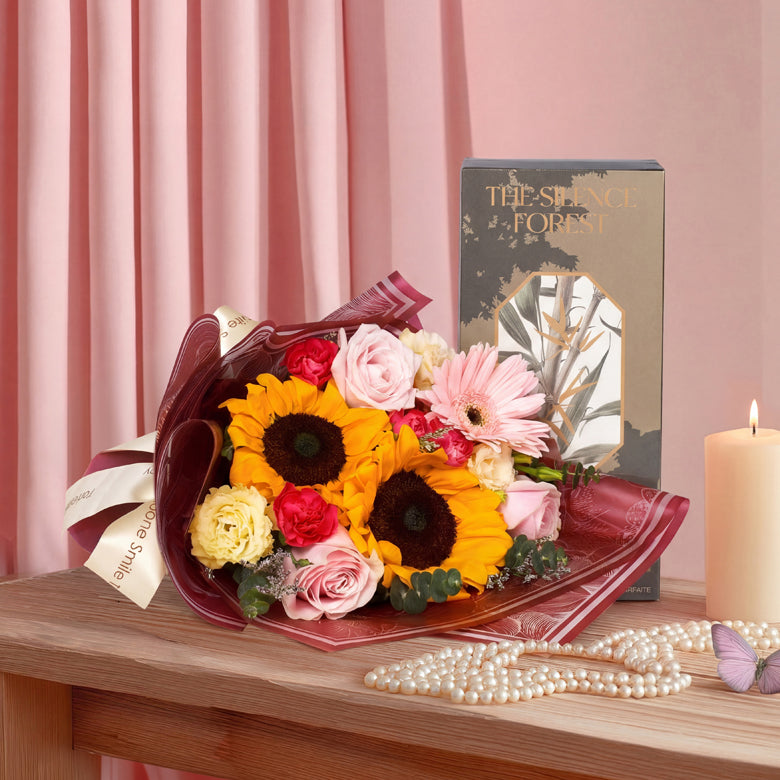 Serene Moments - La'Vie Parfaite Diffuser - The Silent Forest x Flowers Gift Set