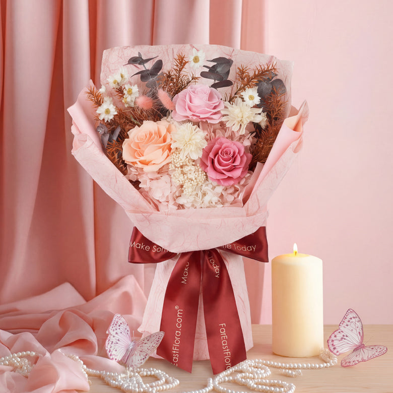 Tender Love - Preserved Hand Bouquet