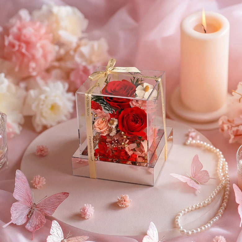 Crimson Love - Preserved Roses