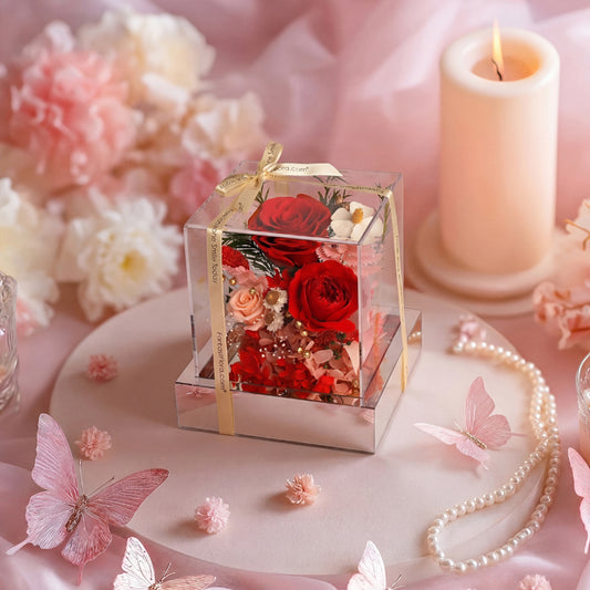 Crimson Love - Preserved Roses