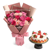 Flowers with Shangri-La Strawberry Shortcake