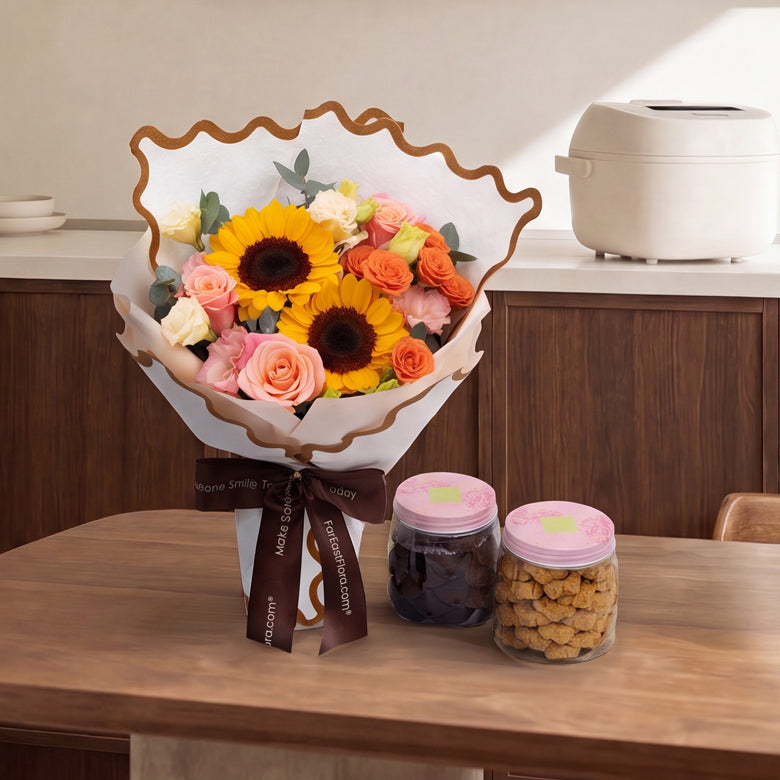 Sunny Delights - Gourmet Bouquet (Halal-Certified)