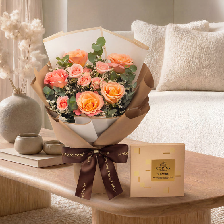 Caramel Blush – Chocolate & Flowers