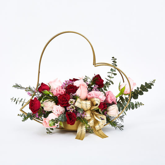 Delicate Heart Table Flowers