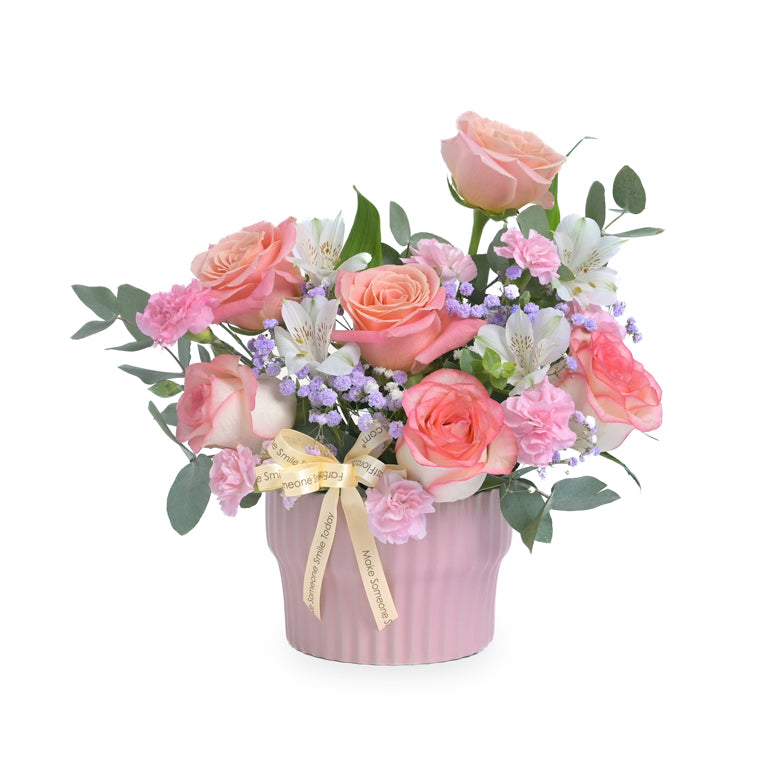 Peachy Promise – Table Flowers