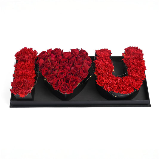 Love You – Table Flowers