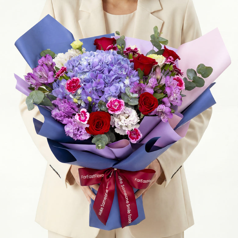 Violet Grandeur — Flower Bouquet