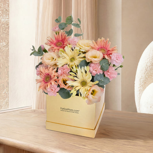 Sunny Parcel – Table Flowers