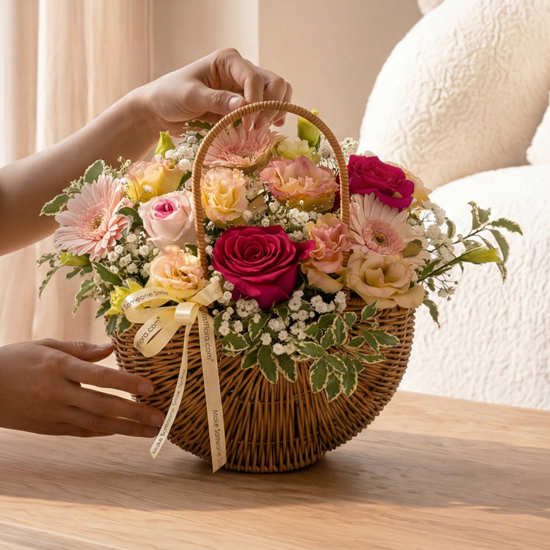 Raspberry Whisper – Table Flowers