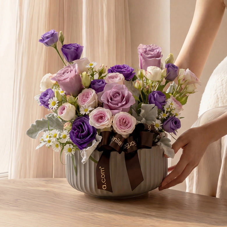 Purple Reverie – Table Flowers
