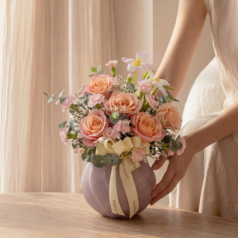 Peach Tulip – Table Flowers