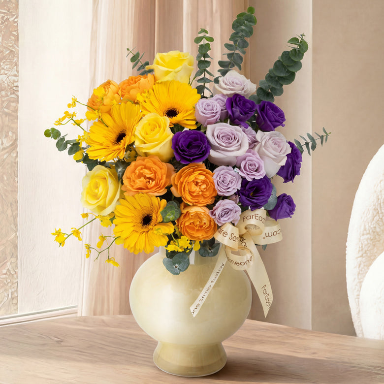 Violet Dawn – Table Flowers