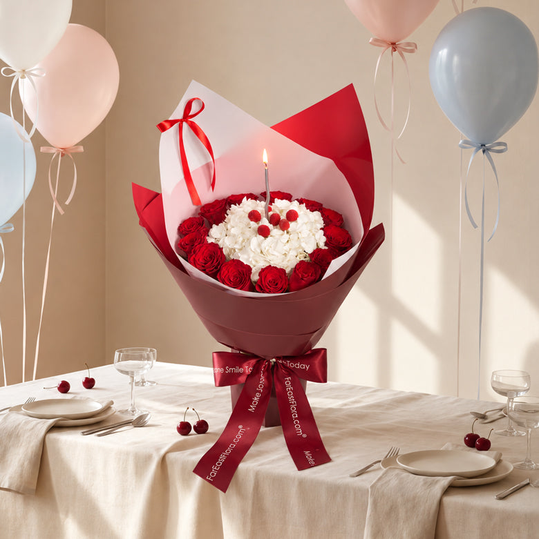 Velvet Birthday Wish – Flower Bouquet