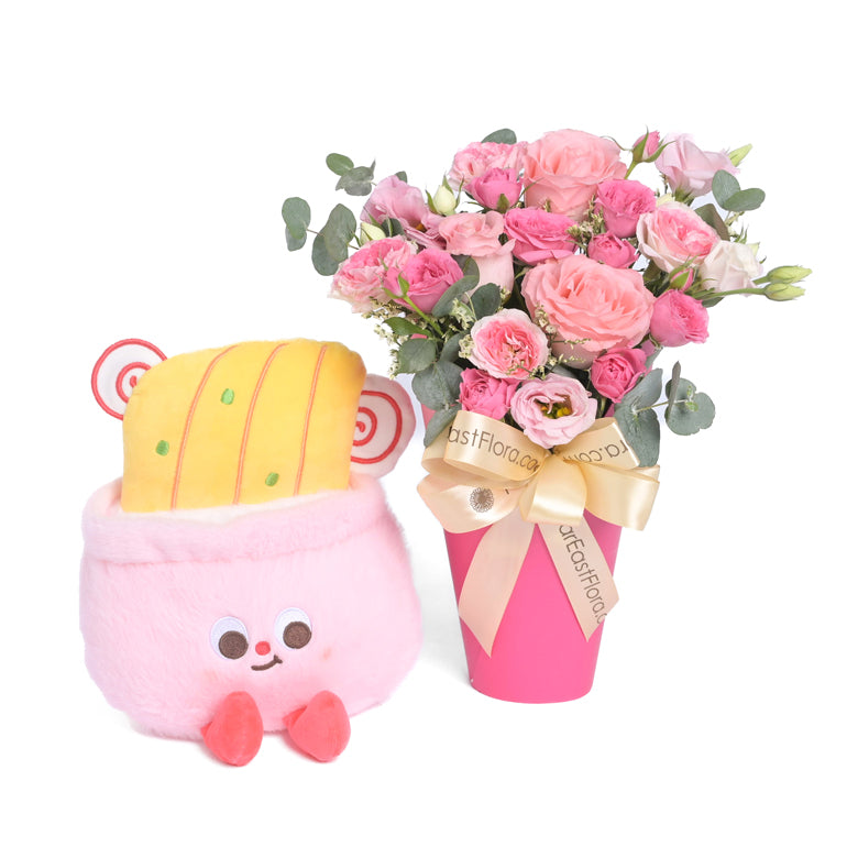 Love You Instantly – Flower Bouquet & Plush