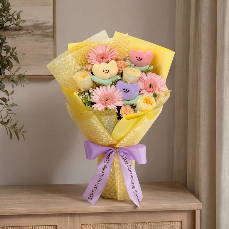 Petal Friends – Flower Bouquet & Plush