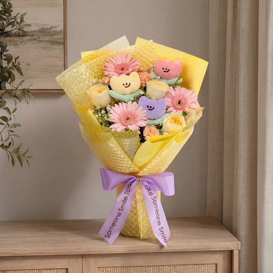 Petal Friends – Flower Bouquet & Plush
