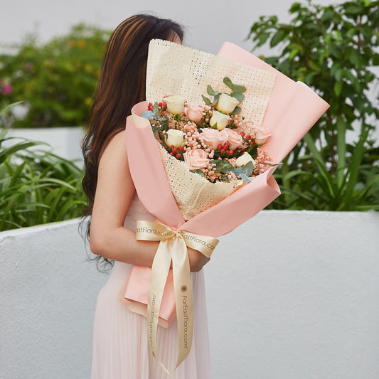 Softest Promise Premium Roses – Flower Bouquet