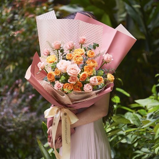 Love, Brightly Premium Roses – Flower Bouquet