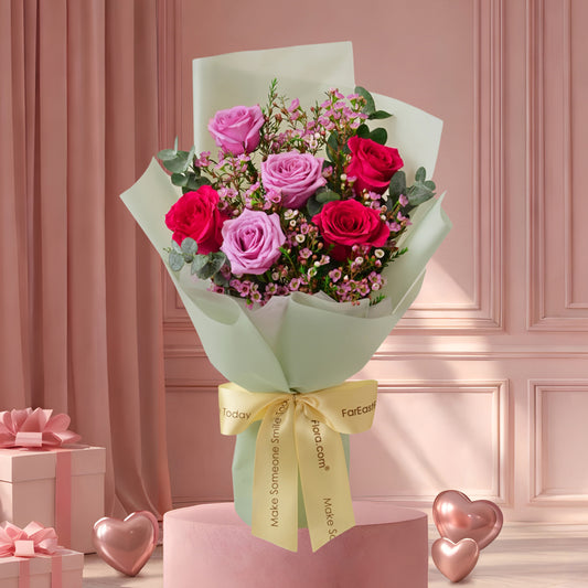 Two Hearts, One Love – Flower Bouquet