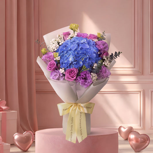 Forever Blue – Flower Bouquet