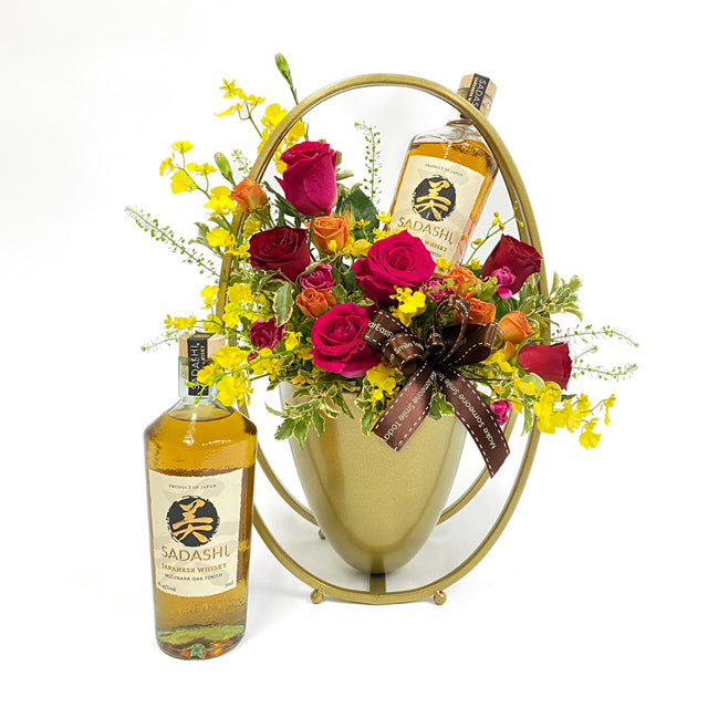 Sadashi Whiskey x Flowers Gift Set
