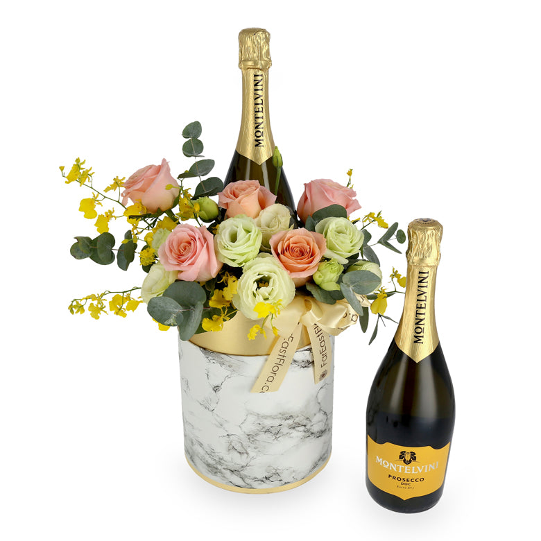 Montelvini Prosecco DOC Extra Dry x Flowers Gift Set
