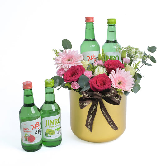 Soju x Flowers Gift Set
