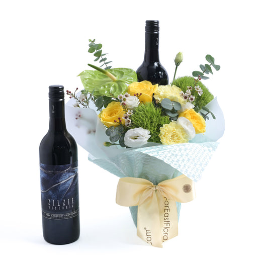 Zilzie Victoria Cabernet Sauvignon x Flowers Gift Set