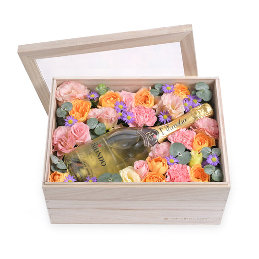 Riondo Moscato x Flowers Gift Set