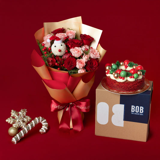 Merry Moments with Bob the Baker Boy Christmas Blondie Frozen Cake