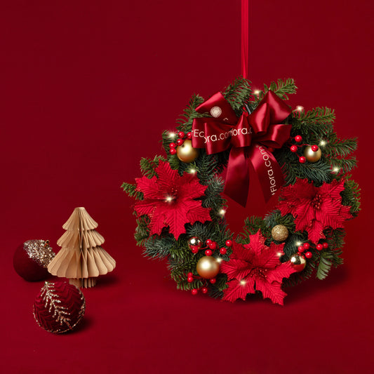 Hearthside Welcome - Fresh Nobilis Wreath 30cm