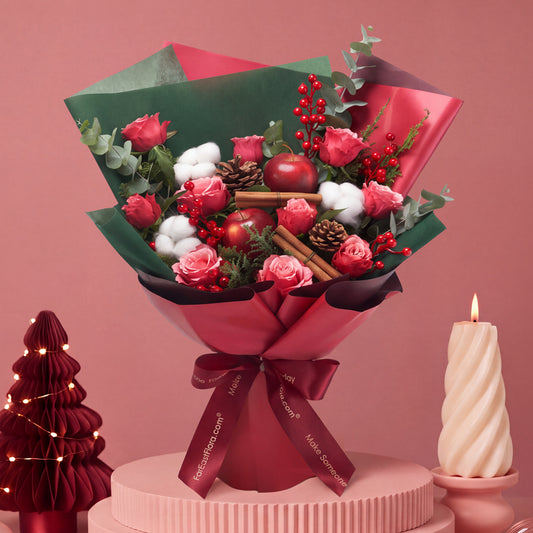 Christmas Orchard Cheer - Flower Bouquet