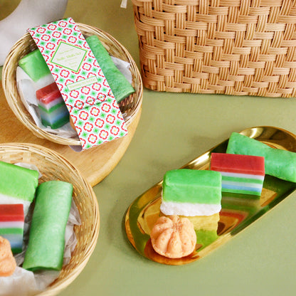 Heritage Kuih-Muih Soap Basket inspired by Peranakan culture.