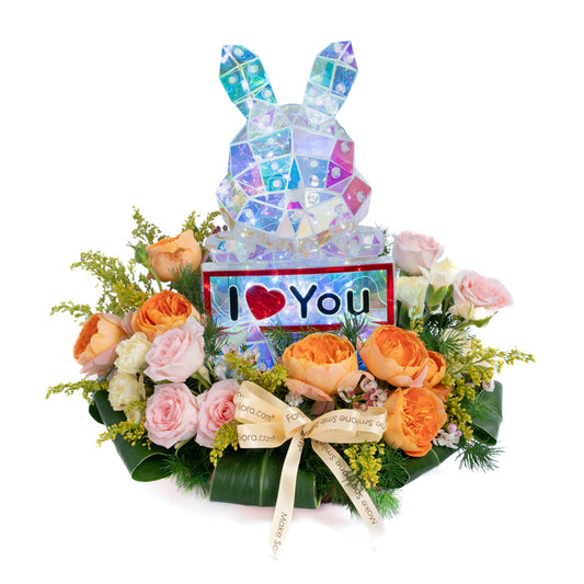 Luminous Love Bunny x Flower Gift Set