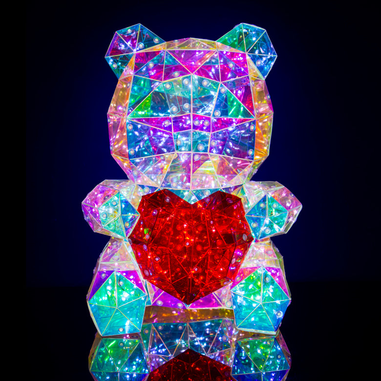 Sparkle Heart Bear x Flower Gift Set