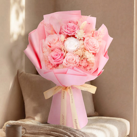 Cherished Petals – Preserved Hand Bouquet