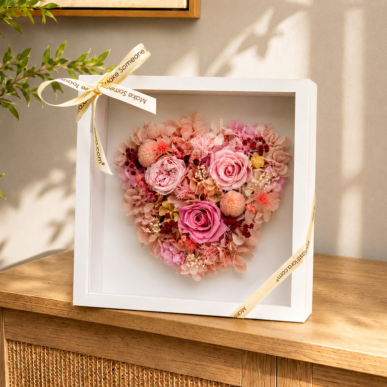 Framed Romance – Preserved Flowers