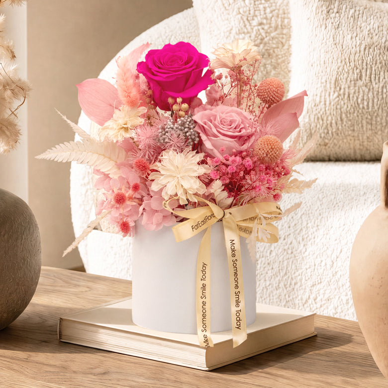 Rosy Radiance – Preserved Flowers